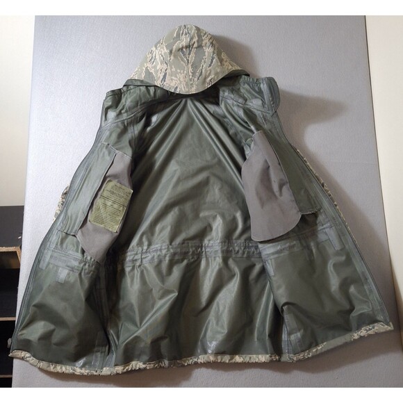 US Air Force Parka APECS All Purpose Environmental Camo Tiger Stripe Small Reg - Picture 6 of 10